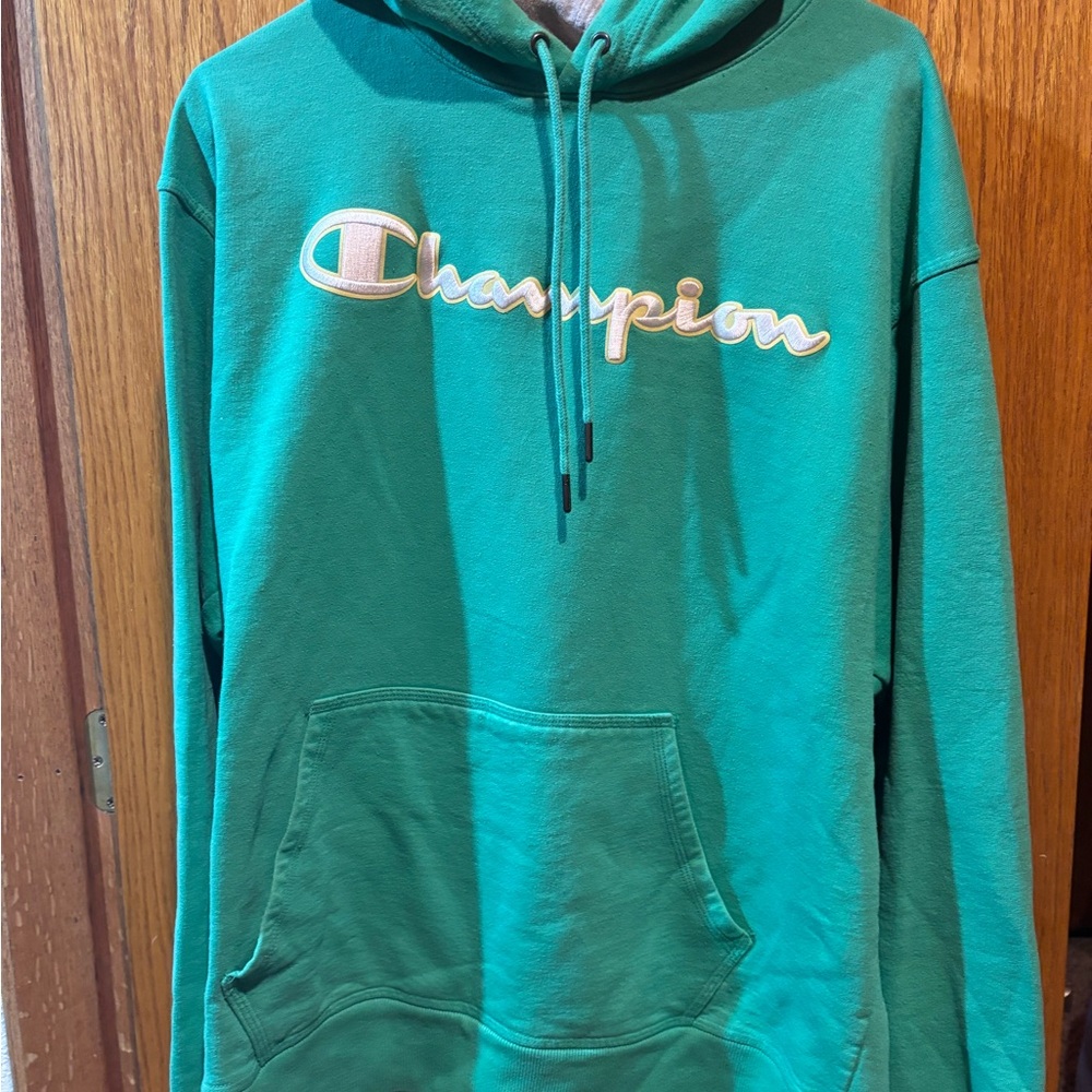 Champion Teal Pullover Hoodie